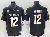 Men's Colorado Buffaloes #12 Travis Hunter Black 2023 F.U.S.E. Stitched Football Jersey,baseball caps,new era cap wholesale,wholesale hats